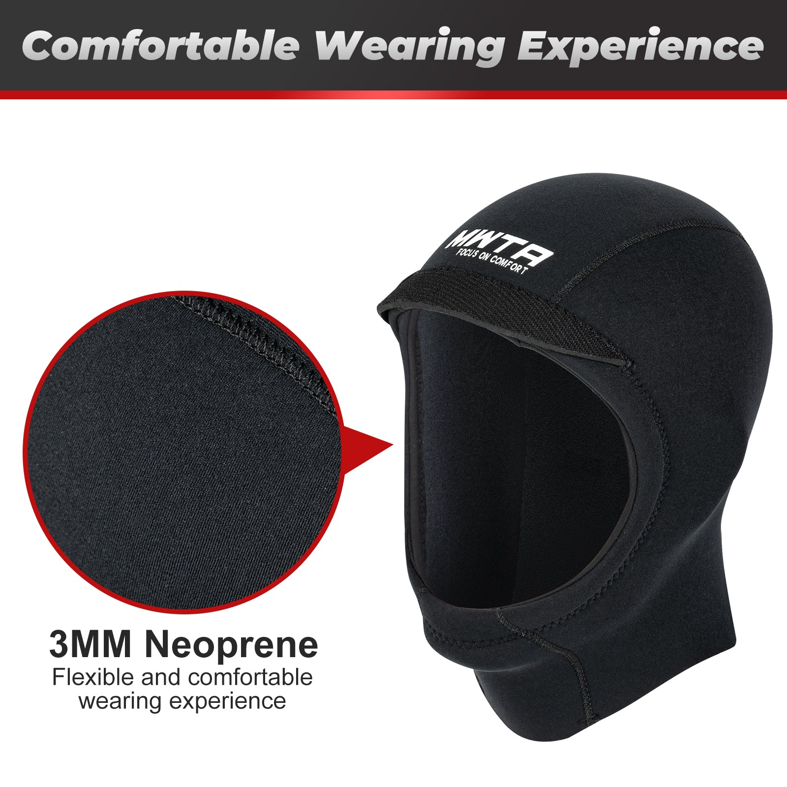 MWTA 2mm 3mm and 5mm Neoprene Surf Hood