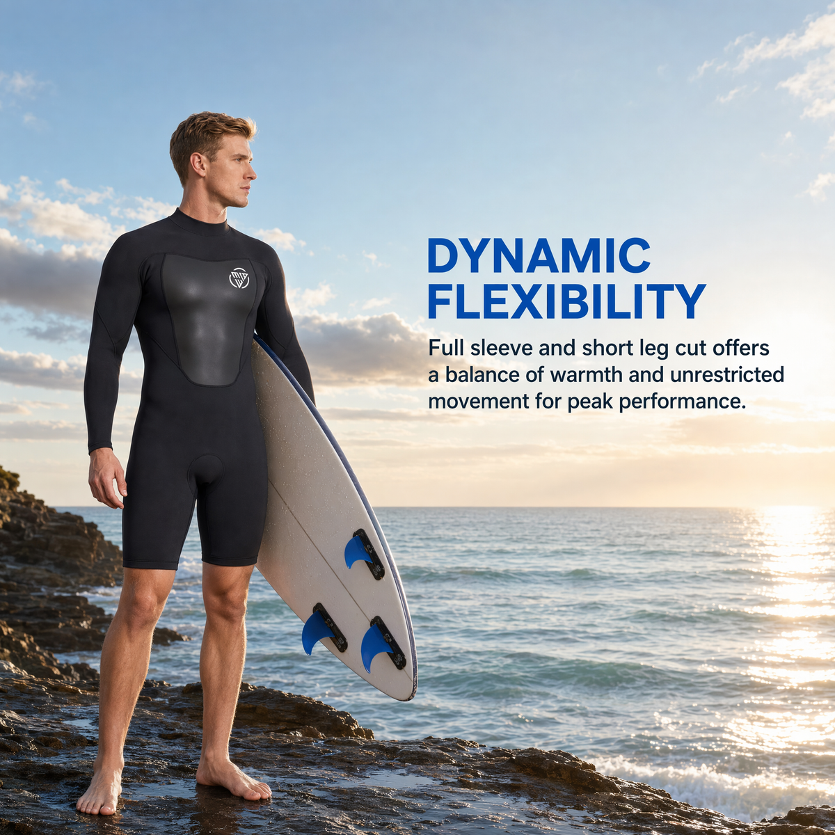 MWTA Men's 2mm Long Sleeve Spring Wetsuit – Back Zip