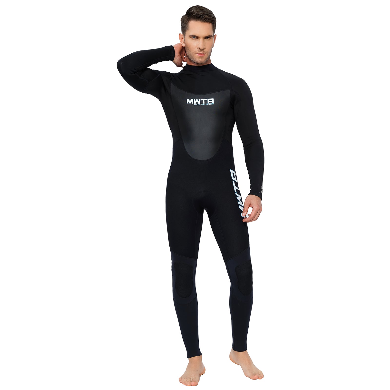 MWTA Men's 3/2mm Full Wetsuit Back Zip