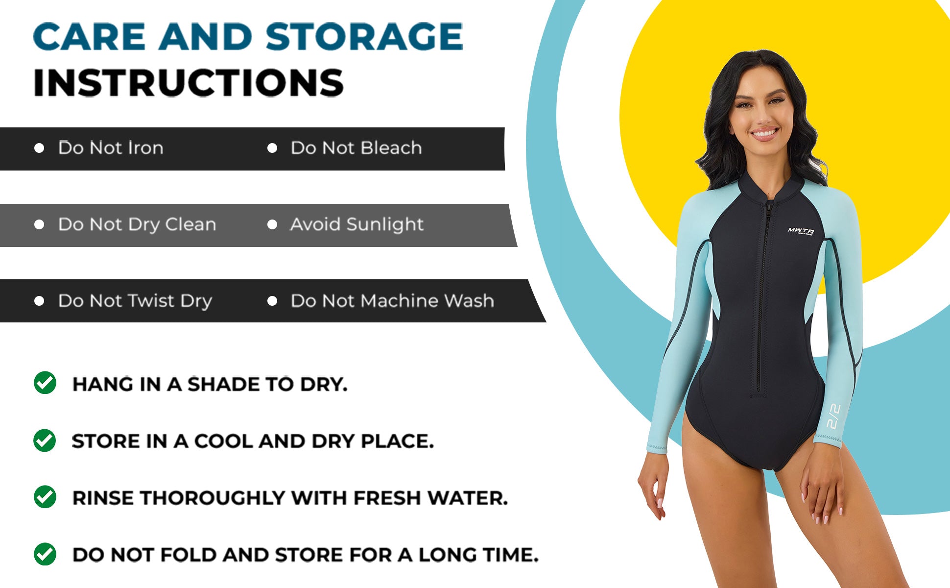 Women's 2mm Spring Suit Wetsuit Front Zip Colorblock | MWTA