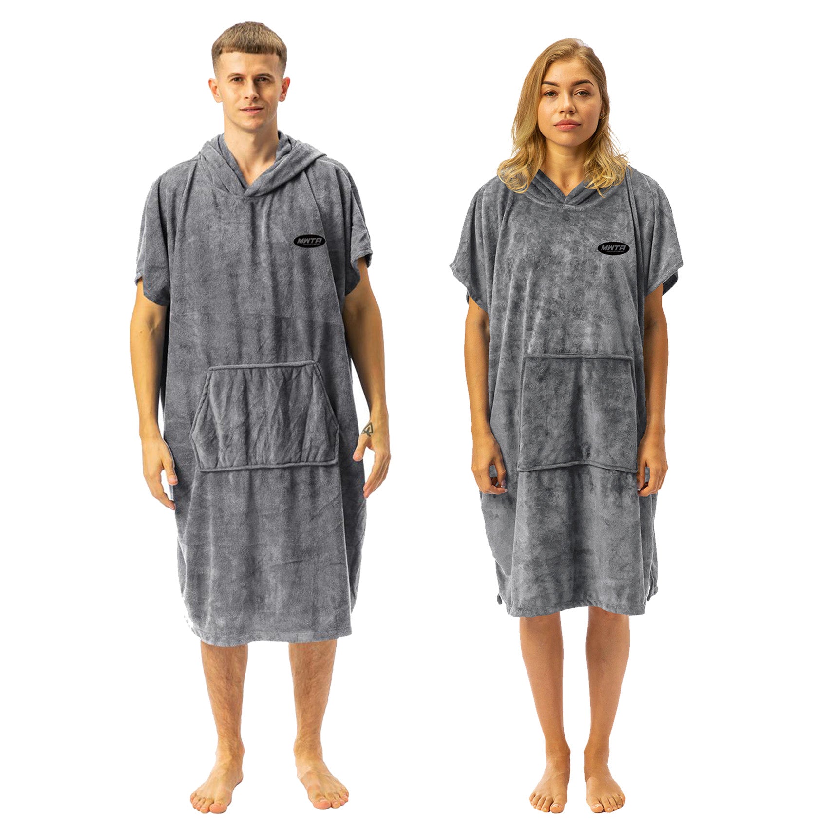 MWTA Mens and Women Hooded Surf Poncho