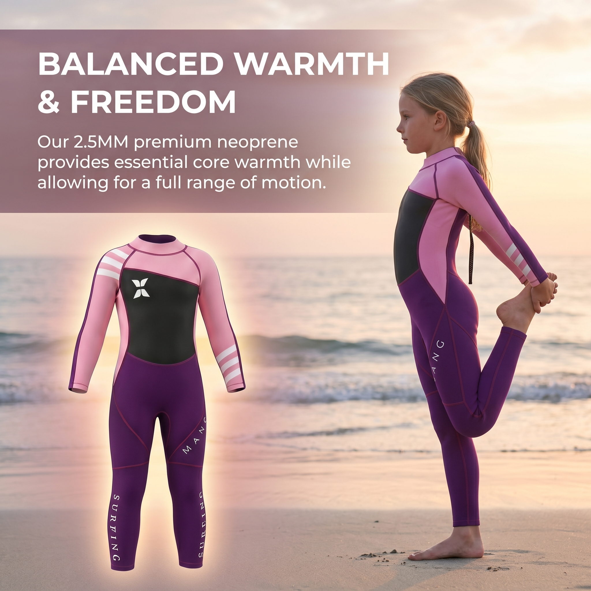 MWTA Kids Full Wetsuit | 2.5mm Neoprene