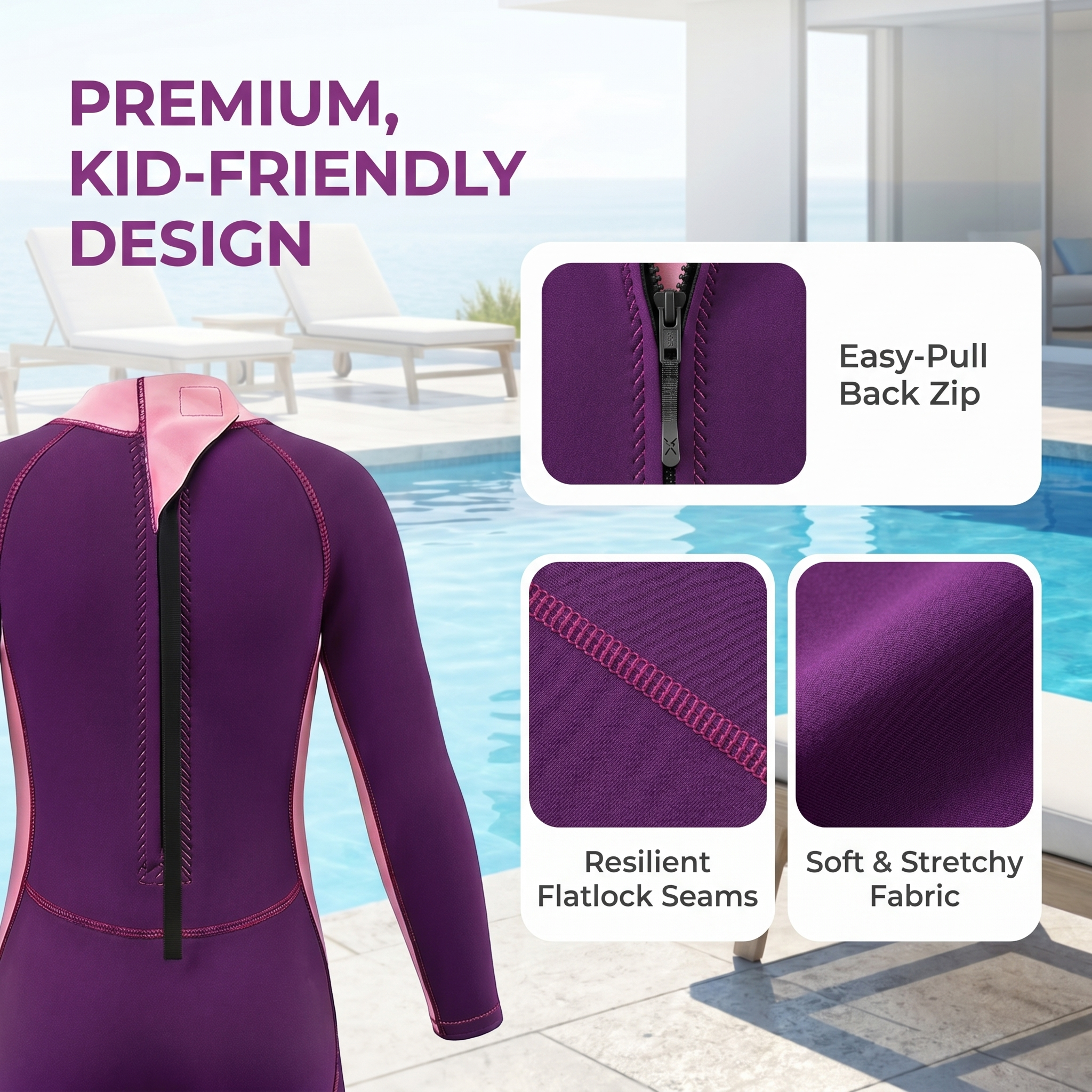 MWTA Kids Full Wetsuit | 2.5mm Neoprene