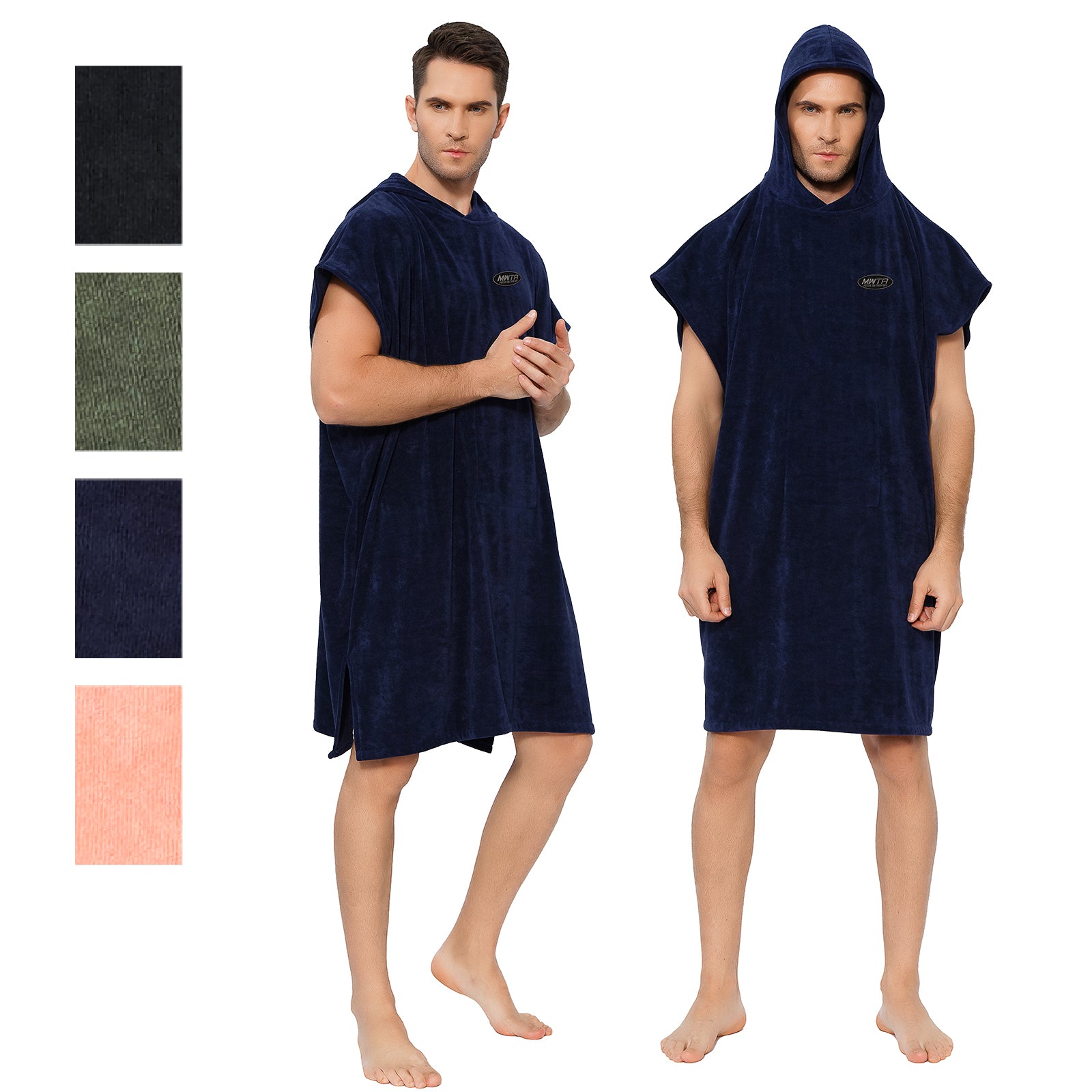 MWTA Mens and Women Hooded Surf Poncho