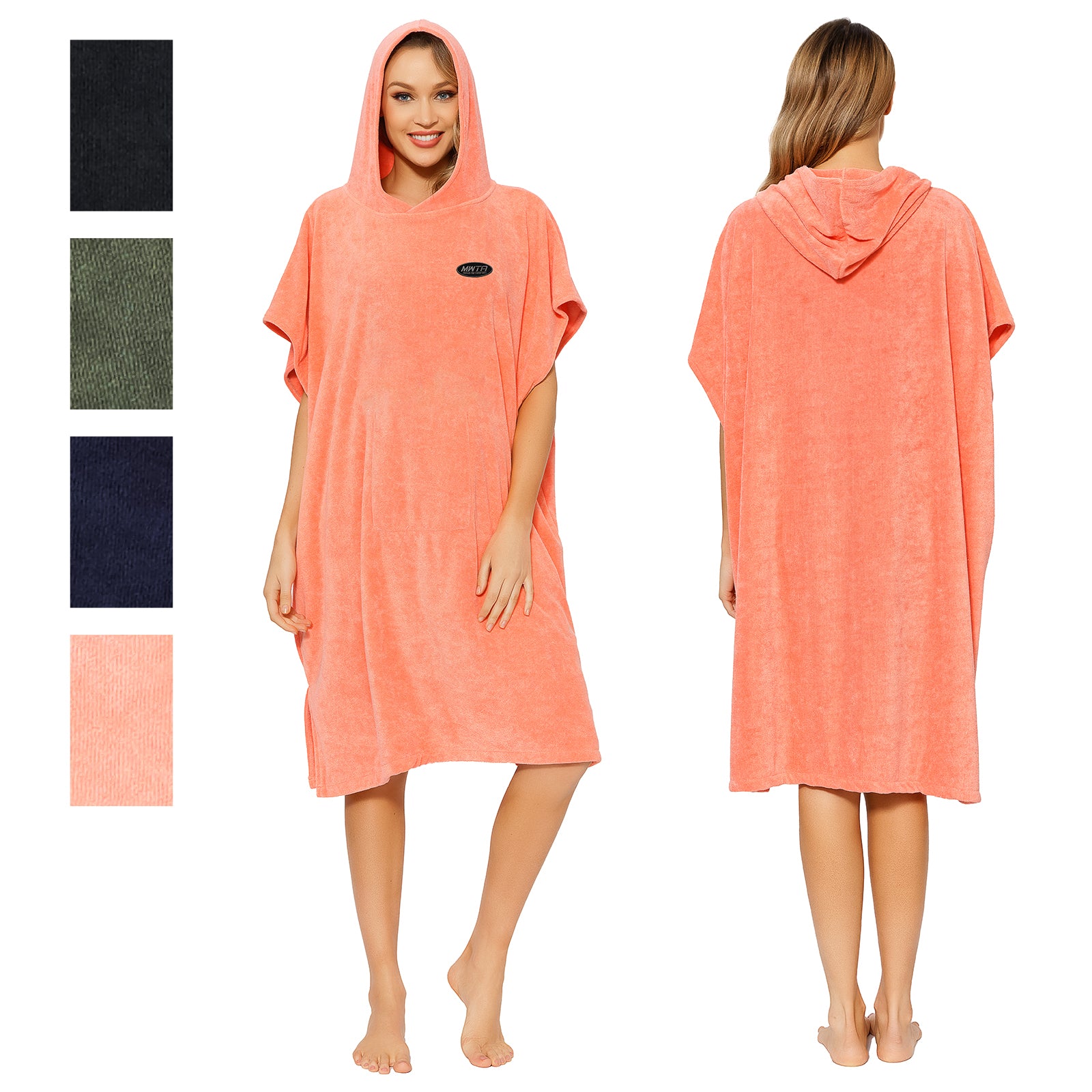 MWTA Mens and Women Hooded Surf Poncho
