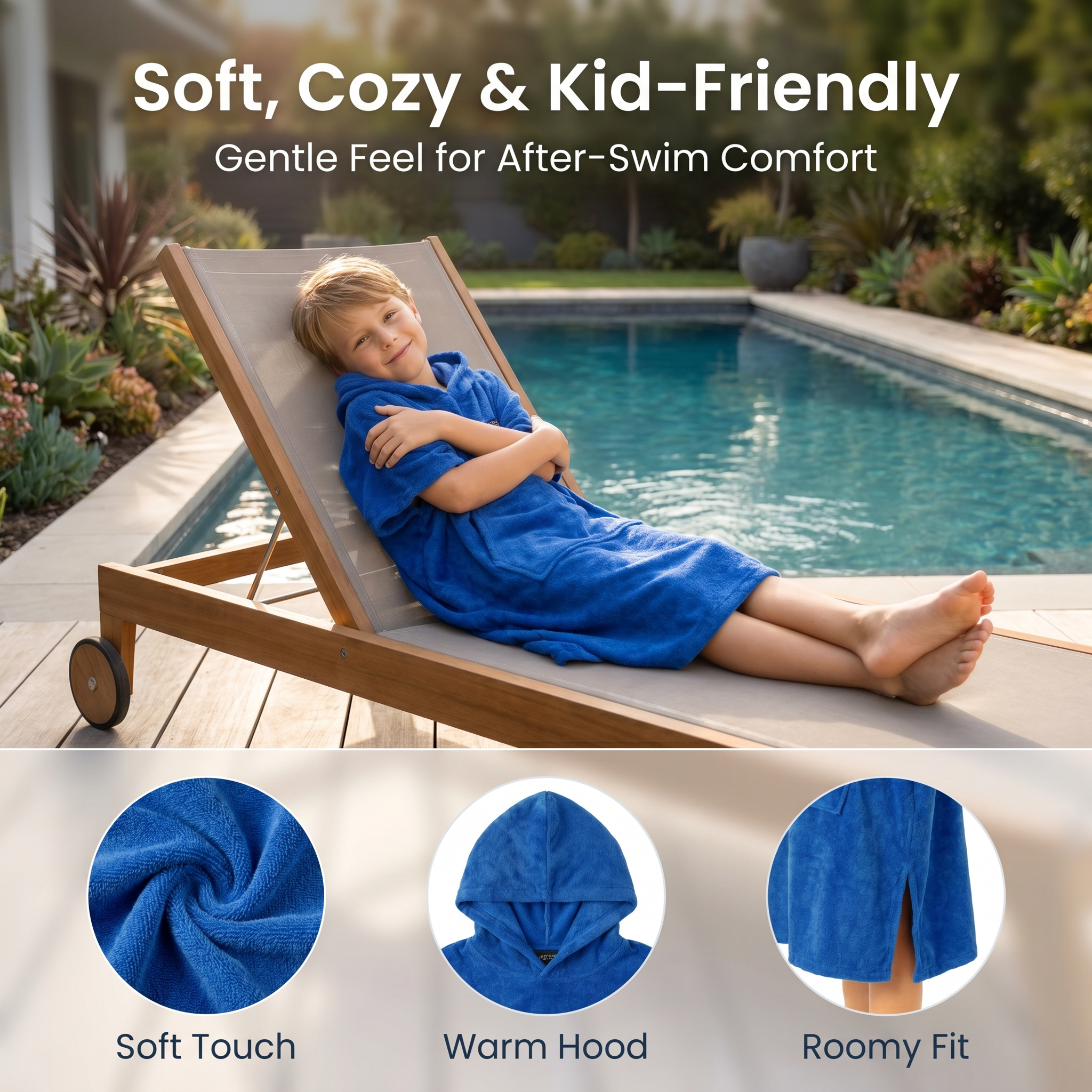 MWTA Kids Hooded Surf Poncho