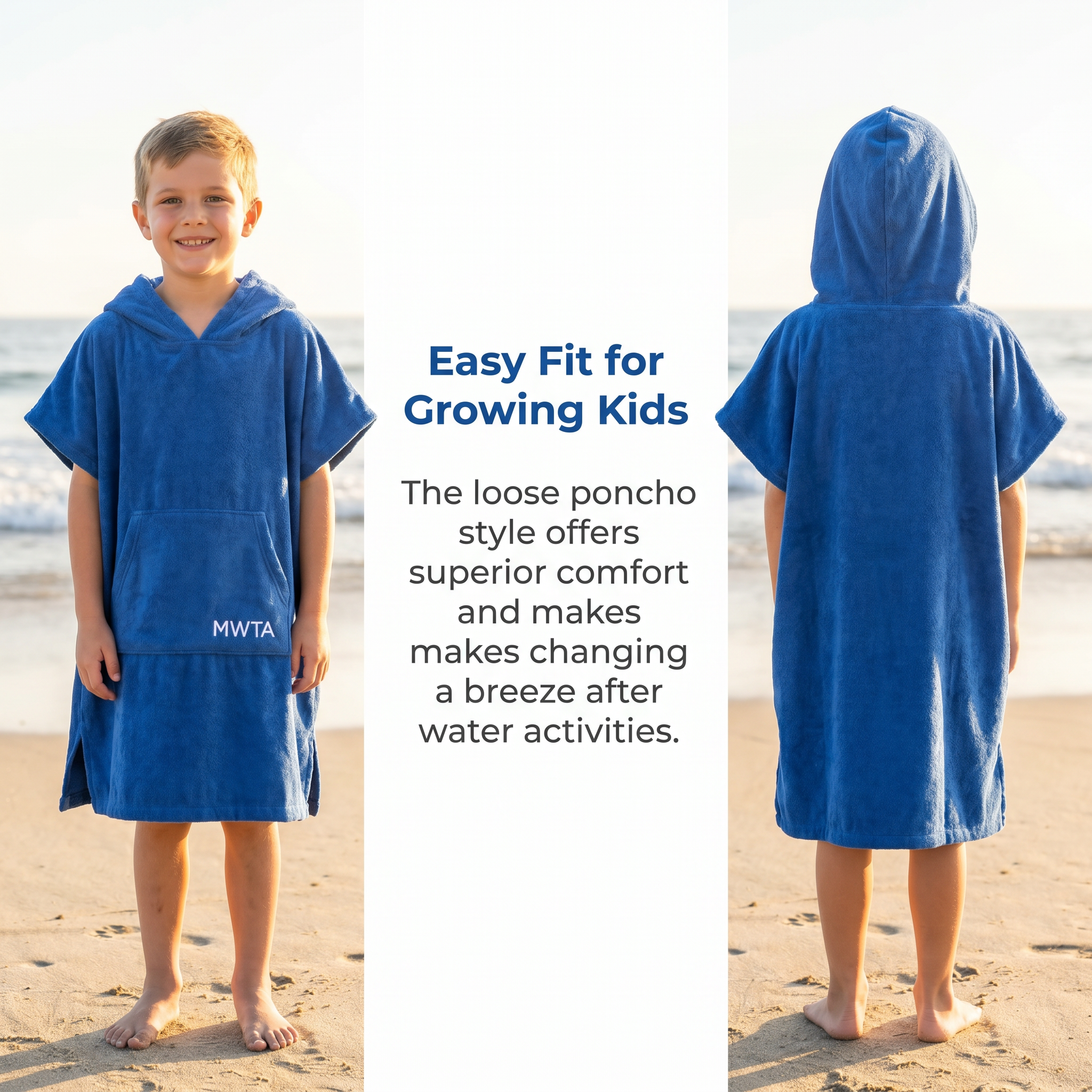 MWTA Kids Hooded Surf Poncho