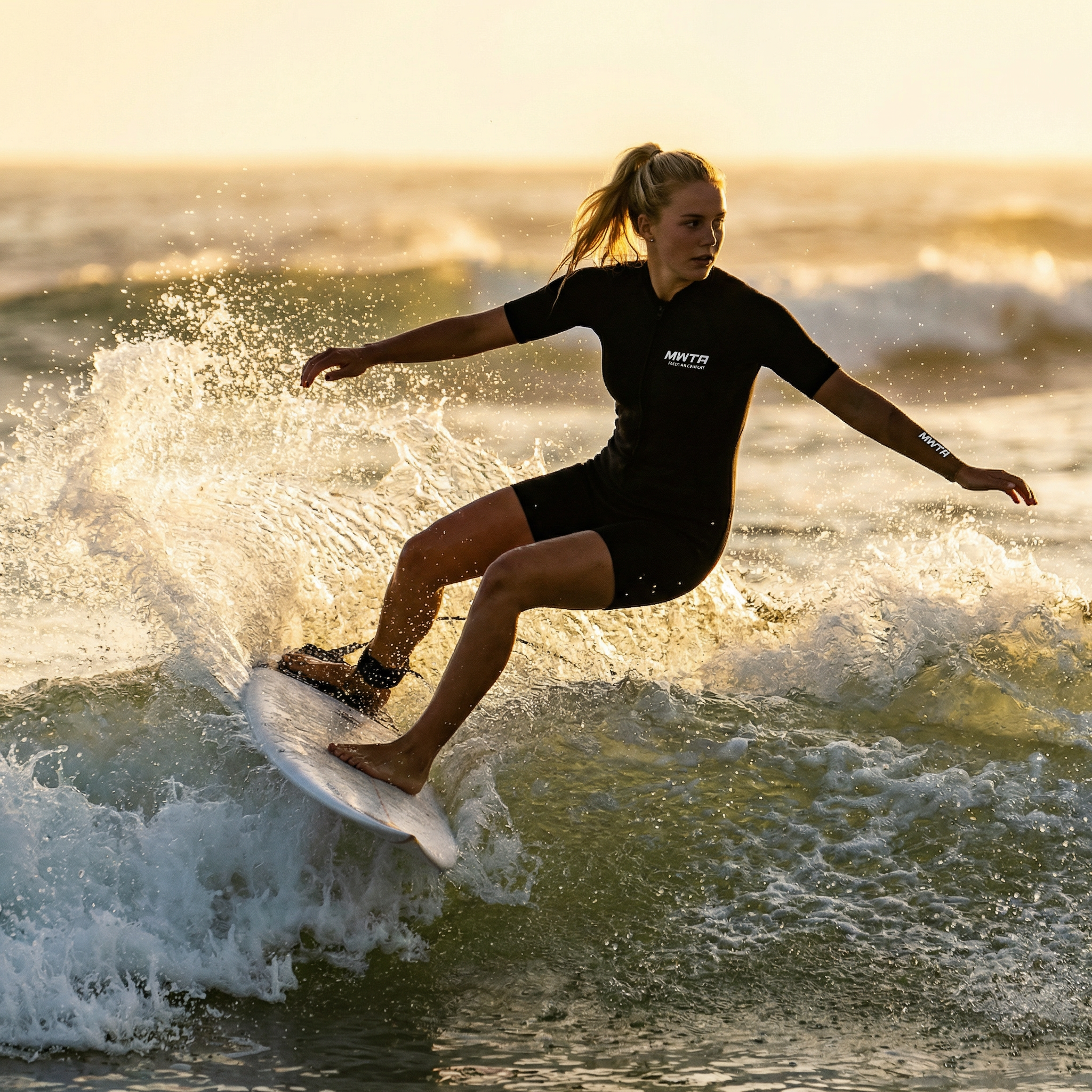 Women's 2mm Long Sleeve Spring Suit Wetsuit Front Zip | MWTA
