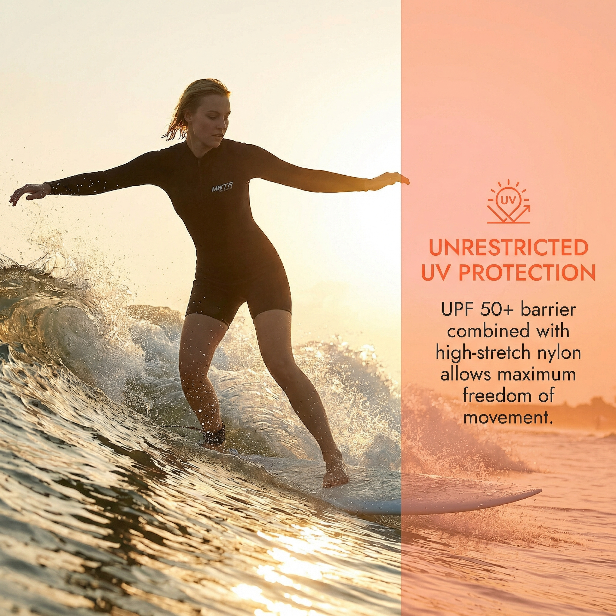 Women's 2mm Long Sleeve Spring Suit Wetsuit Front Zip | MWTA