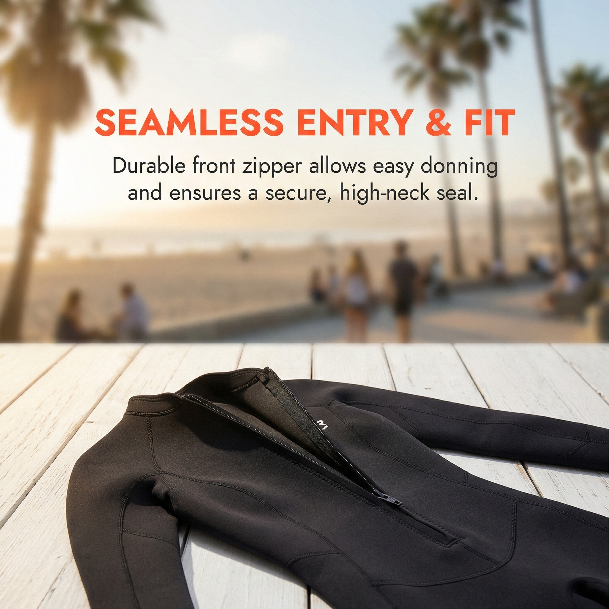 Women's 2mm Long Sleeve Spring Suit Wetsuit Front Zip | MWTA