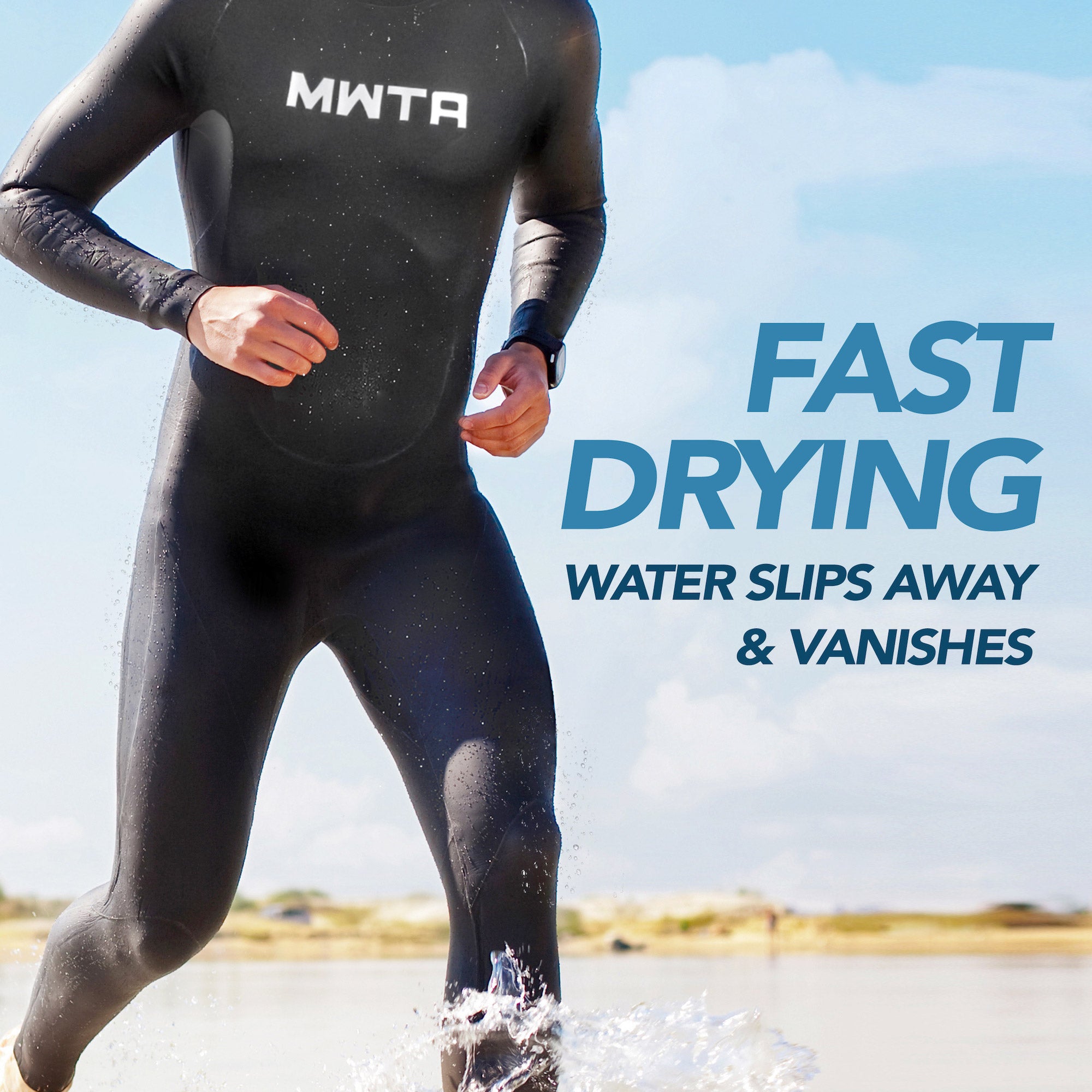 MWTA 2mm Back Zip Open Cell Wetsuit for Mens and Women