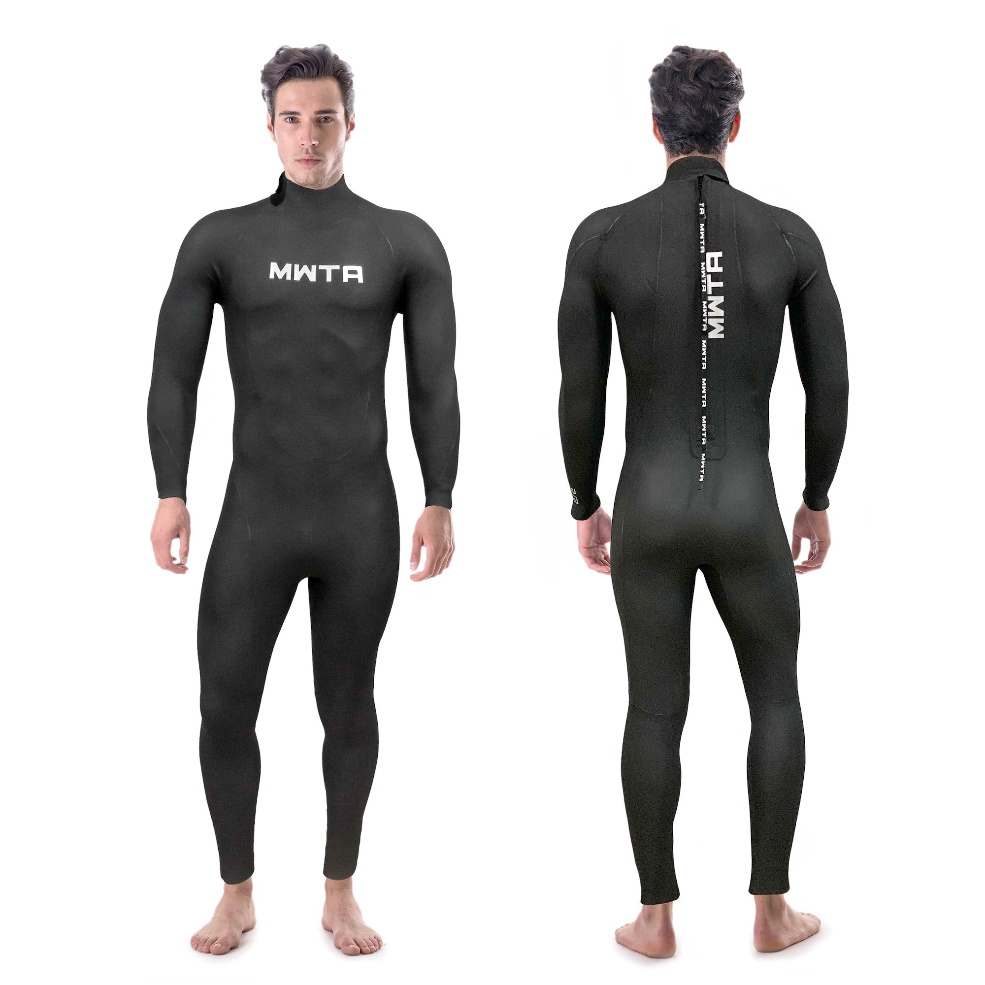 MWTA 2mm Back Zip Open Cell Wetsuit for Mens and Women